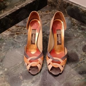 Givenchy Paris Vintage Heels Sandals Nude